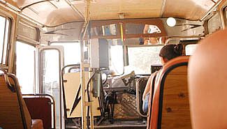 Se infartó un colectivero en pleno recorrido