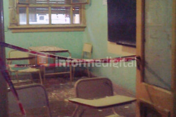 Paraná: tras caerse parte del techo piden desocupar aulas en la Escuela Normal