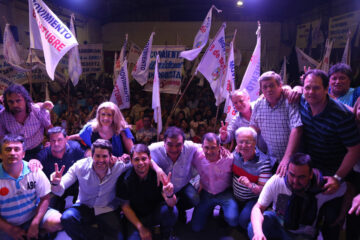 El primer acto fue en el barrio más grande de Paraná