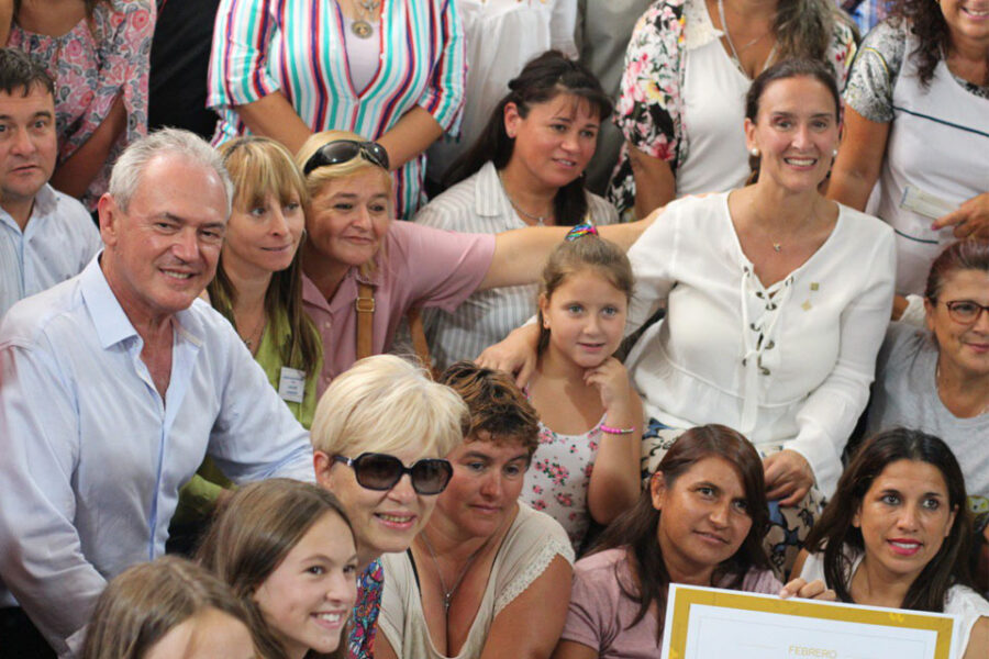 Gabriela Michetti inauguró obras y respaldó a Benedetti