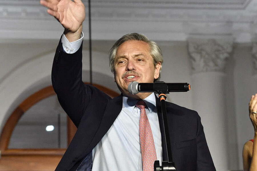 ¿Quién recibió a Alberto en Paraná?