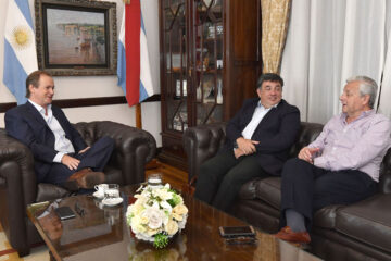 Bordet recibe al delfín de Lauritto