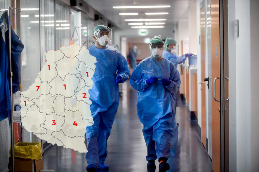 La distribución de los 24 casos en 40 días de cuarentena