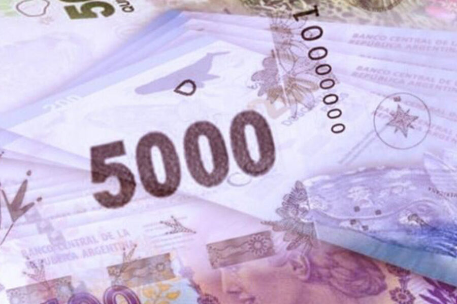 Preparan el billete de 5 mil pesos