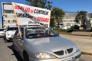 Pese a las advertencias los gimnasios igual protestaron