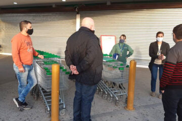 Denuncian desprotección de empleados de supermercados