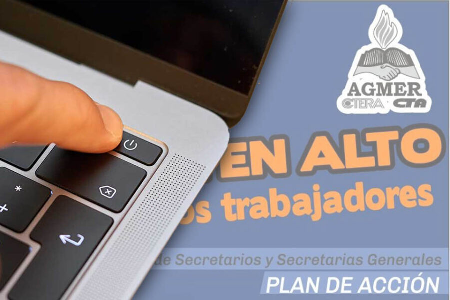 AGMER sube a ocho días el paro virtual