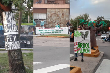 Manifestación ante el inminente ensanche de Racedo