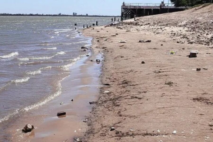 Advierten por la bajante del río y el déficit hídrico