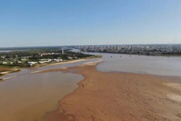 El río llegó a 0 y Prefectura ya no lo puede medir