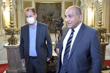 Bordet recibe a Manzur y al embajador argentino en Estados Unidos