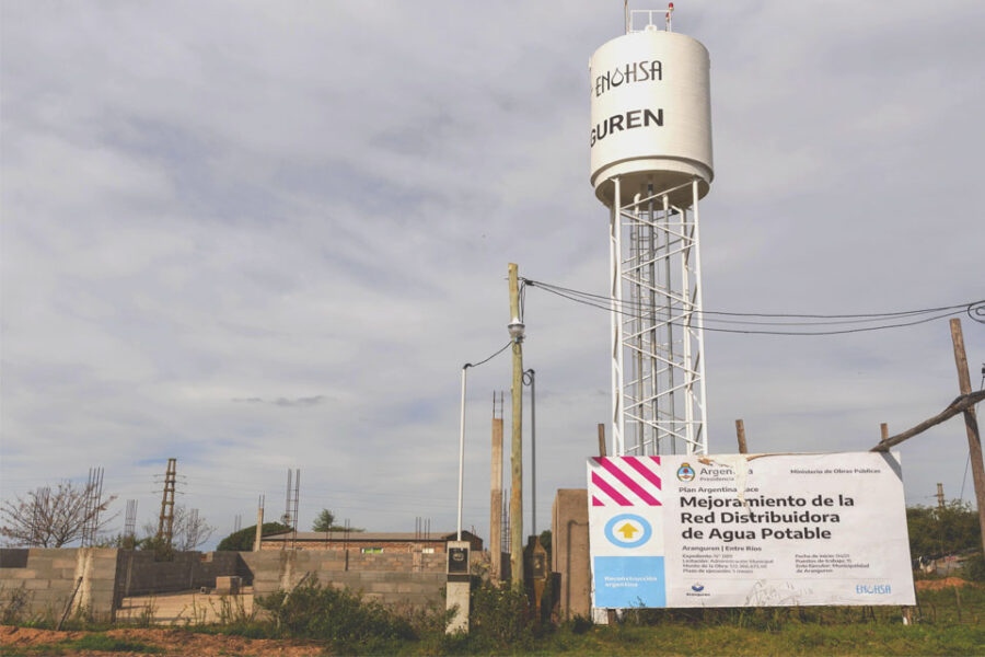 Otra localidad entrerriana contará con el 100% de agua potable