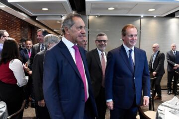 Scioli acompañó a Bordet en Brasil