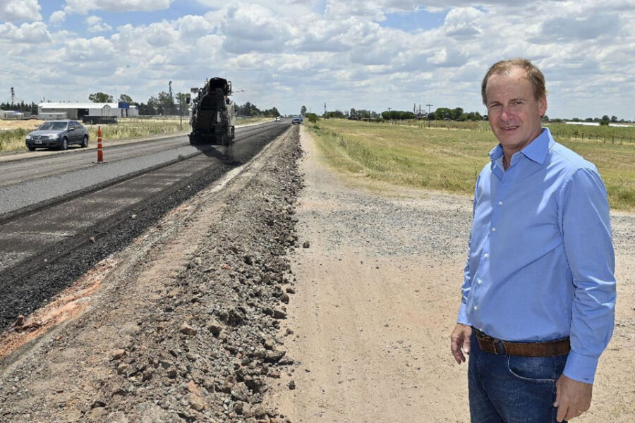 Con fondos provinciales avanza la obra de una ruta clave para el Mercosur