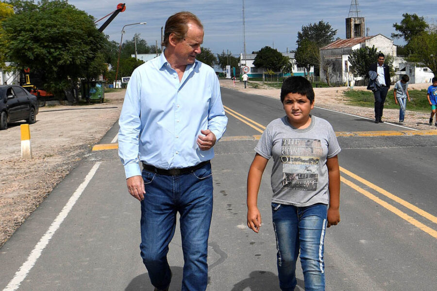 Bordet recorrió una obra provincial de inversión millonaria