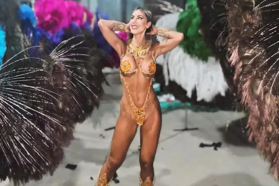 La esposa de un jugador campeón del mundo con la selección argentina deslumbró en el carnaval de Gualeguay