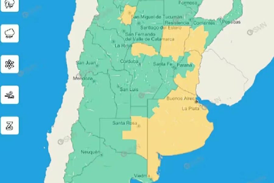 (Mención a Entre Ríos) Sigue el alerta por tormentas fuertes para CABA y otras provincias