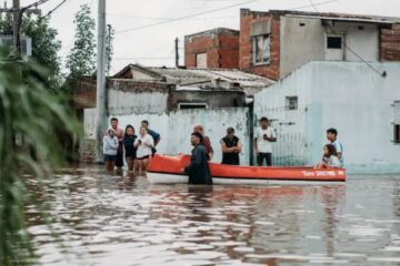 Entre Ríos: más de 100 evacuados por el temporal en Gualeguay