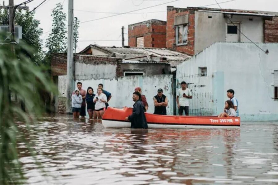 Entre Ríos: más de 100 evacuados por el temporal en Gualeguay