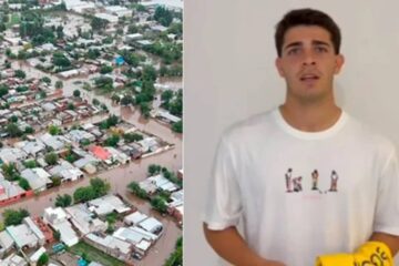 (Es entrerriano) Un jugador de Boca sortea una camiseta en solidaridad con los inundados de Gualeguay