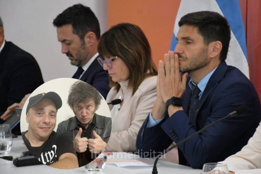 Milei no fue a Rosario pero estuvo con El Dipy