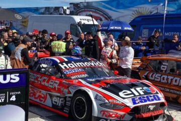 (Piloto entrerriano) Mariano Werner ganó en Toay e hizo historia en el Turismo Carretera con su Ford Mustang