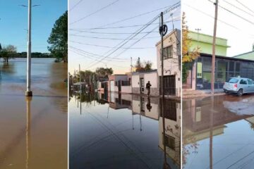 (Mención a localidades entrerrianas) Inundaciones en el Litoral: el río Uruguay no cede y el agua invade a más de cinco ciudades