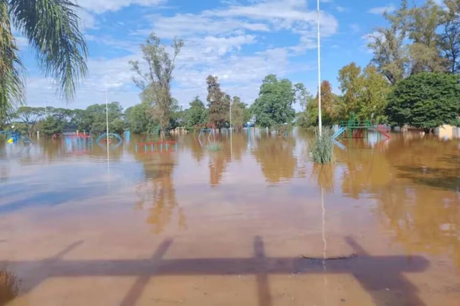 (En Entre Ríos) Inundaciones en Concordia: creció el número de evacuados y el caudal del río Uruguay no cede