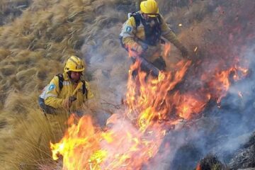(Mención al gobierno de Entre Ríos) Incendio en Córdoba: el fuego continúa “muy activo” y avanza hacia el valle de Calamuchita