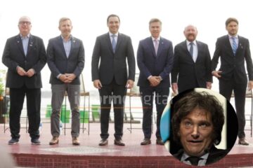 Frigerio firma con 5 gobernadores el pacto Litoral tras la chicana de Milei