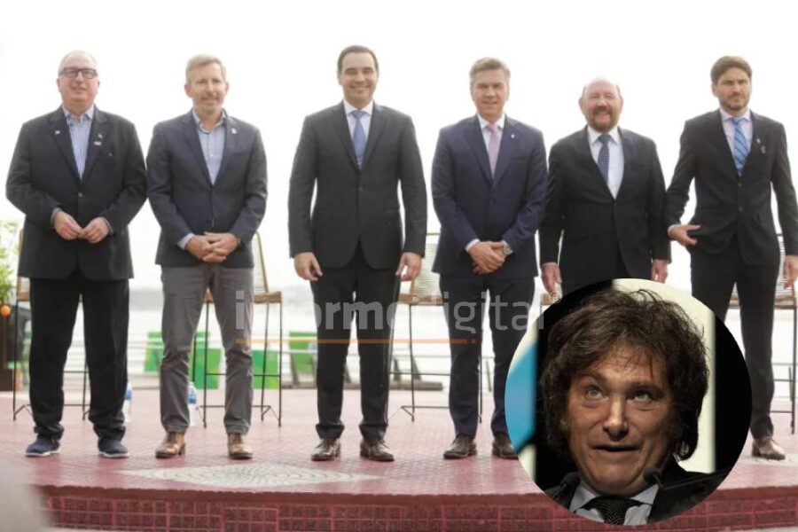 Frigerio firma con 5 gobernadores el pacto Litoral tras la chicana de Milei