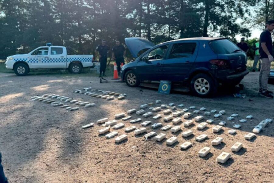 Entre Ríos: detuvieron a una pareja con 44 kilos de marihuana en un control vehicular