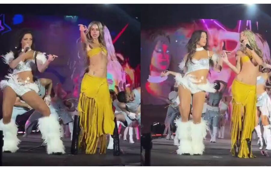 (Artista entrerriana) Tini Stoessel sorprendió en el recital de Emilia en el Estadio de Vélez: su explosivo encuentro que se volvió viral