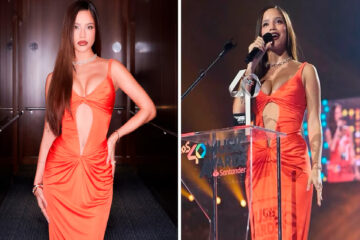 (Cantante entrerriana) Elegancia, estilo y protagonismo: el impactante look que eligió Emilia Mernes para Los 40 Music Awards