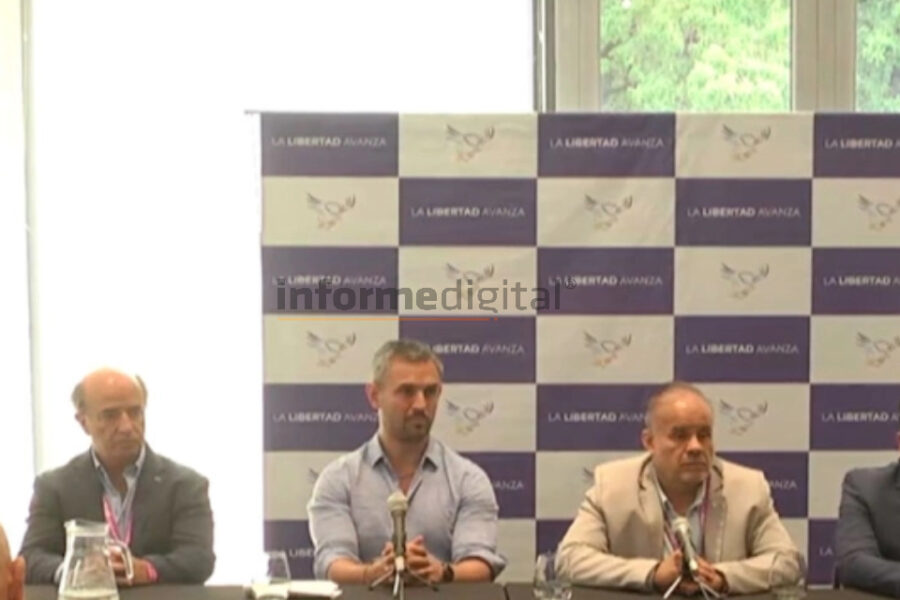 Martín Menem en Paraná antes de la llegada de Karina Milei