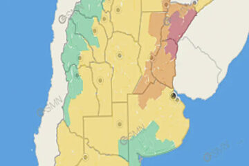 (Mención a Entre Ríos) El SMN anticipa tormentas fuertes, granizo, vientos (y hasta posibles tornados) para gran parte del país