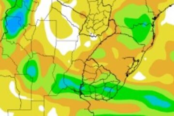 (Mención a Entre Ríos) Tras el alivio: nuevamente se vienen lluvias con una distribución muy particular