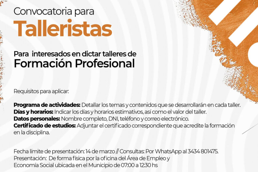 Talleres de Formación Profesional