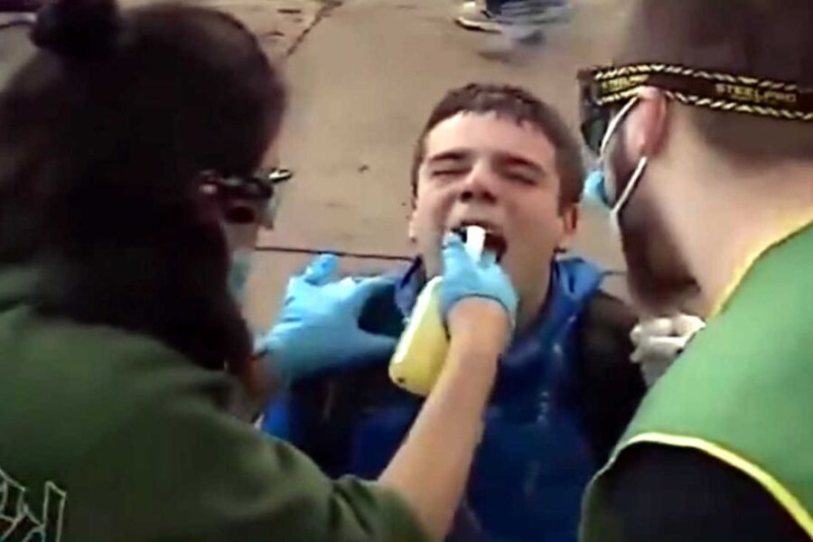 La polémica de Lilia Lemoine: el periodista que confrontó a Santi Caputo y el gas pimienta del policía