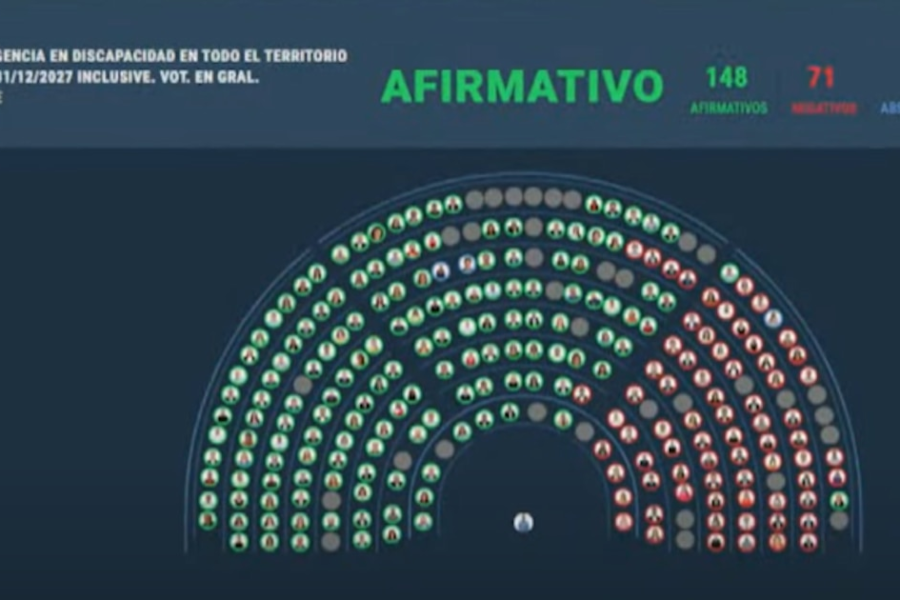 Cámara de Diputados aprueba ley de EMERGENCIA en discapacidad con 143 votos a favor, ahora pasa al Senado.