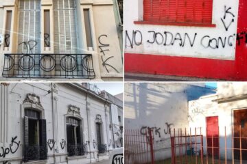 UCR denuncia ataques en sedes con pintadas en respaldo a Cristina Kirchner en La Plata, Mendoza y Buenos Aires