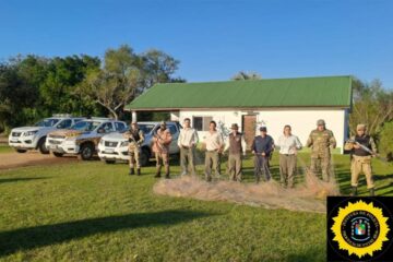 Brigada Abigeato y Parques Nacionales realizan operativo conjunto para secuestrar armas y redes de caza ilegal