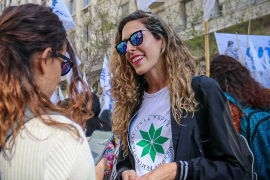 Alexia Abaigar, la opositora arrestada por lanzar excremento en la casa de José Luis Espert