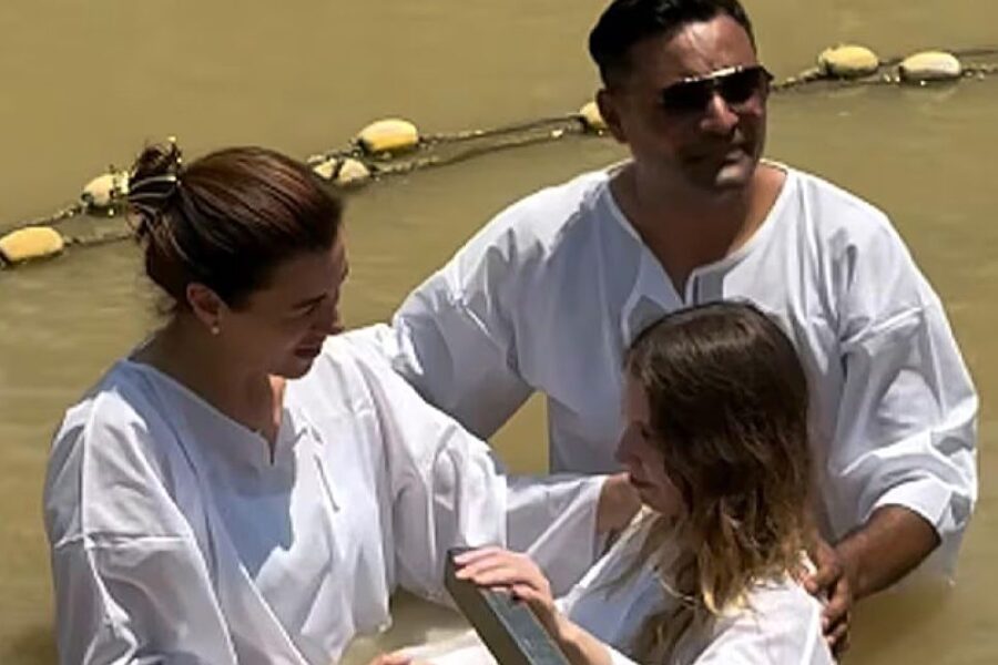 Diputada libertaria María Celeste Ponce se bautiza en el río Jordán: “Morí para renacer en Cristo”