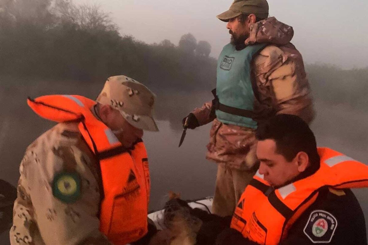 Pesca ilegal y caza furtiva: incautan armas y redes, además de más de 30 peces y un chancho jabalí