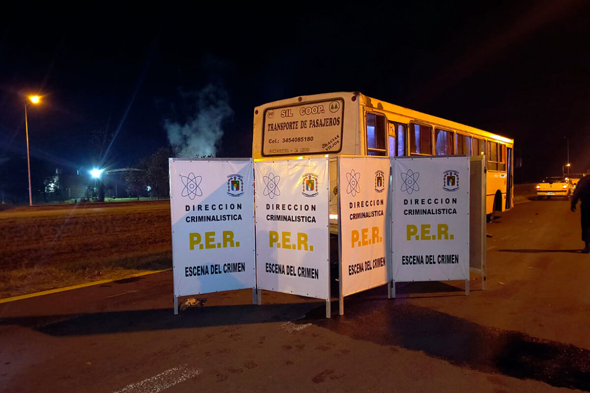 Accidente en la RN14: un hombre fallece tras impactar contra un colectivo, conductor detenido