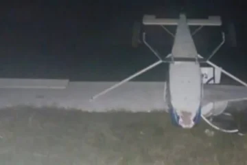 Avioneta se volcó en aeroclub, afortunadamente no se registraron heridos