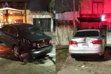 Violento accidente en Paraná: mujer choca contra un árbol y un auto estacionado en la madrugada