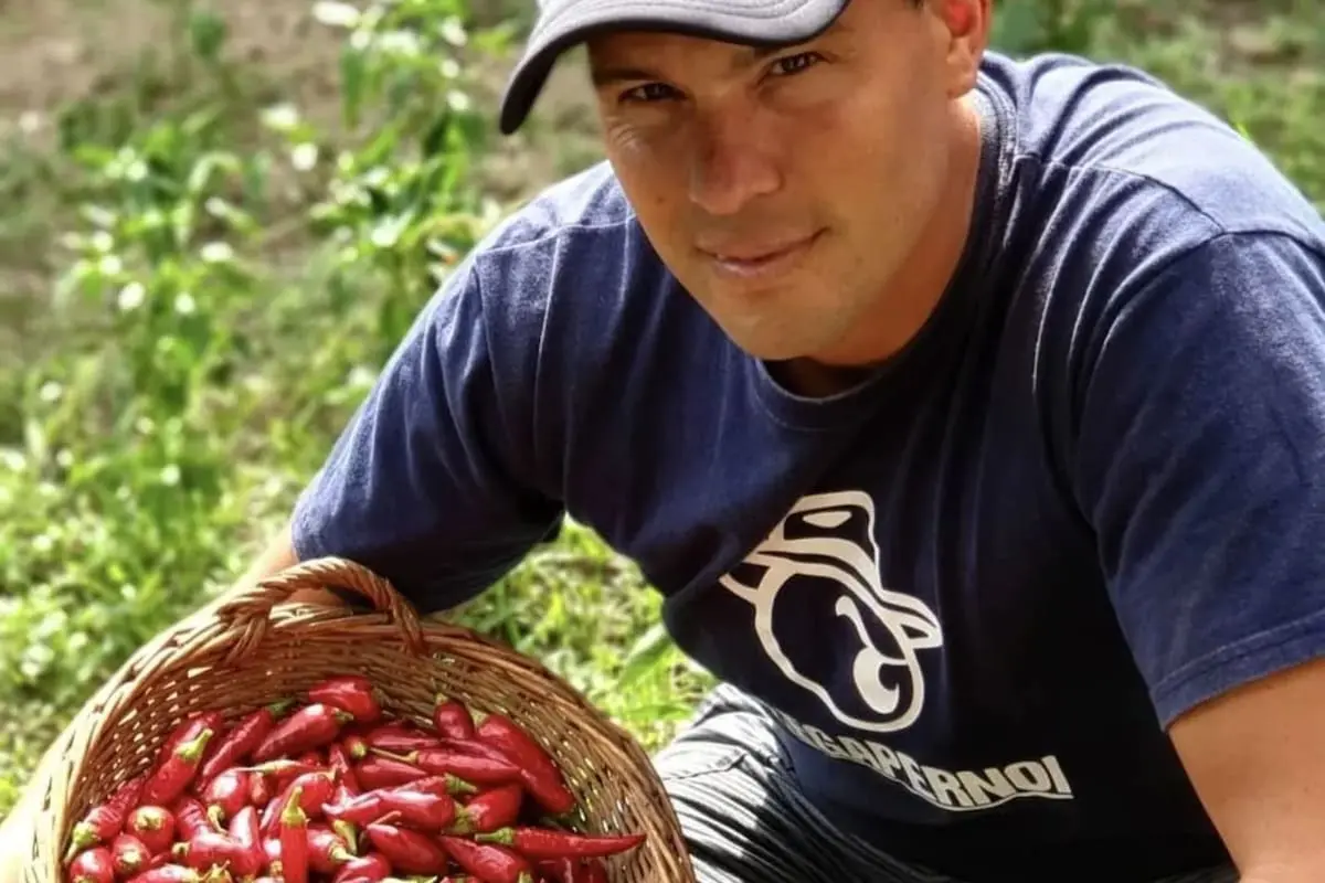El chimichurri de Italia que elabora con peperoncinos traídos de Calabria por su abuelo