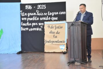 El Intendente Fabricio Mesquida participó del acto por el 209º Aniversario de la Independencia de Argentina